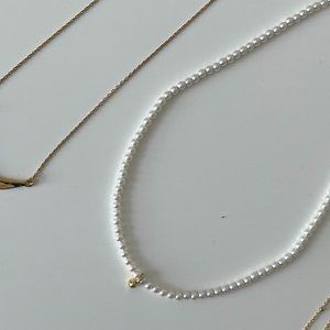 FEDOMA JEWELLERY - BEBE CELINE PEARL NECKLACE (18k yellow gold)